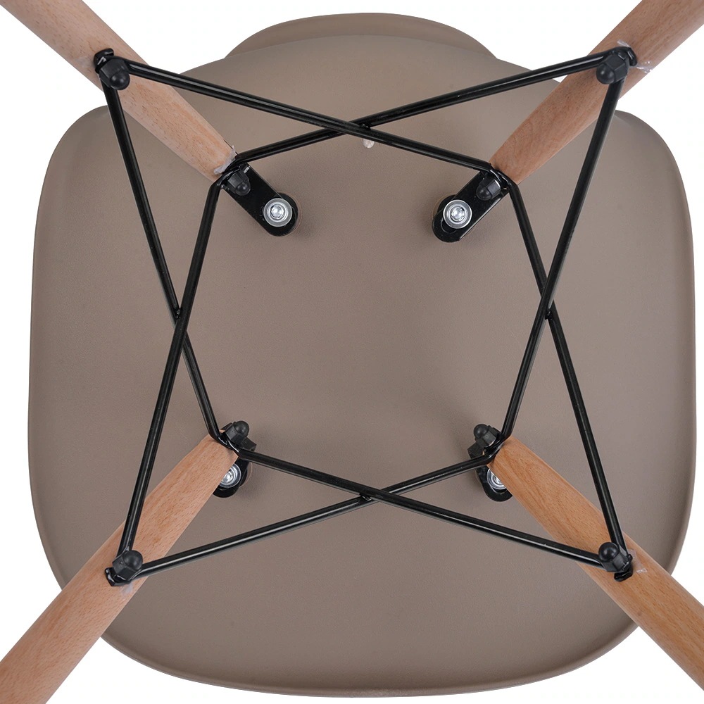 550【2脚】【グレージュ座面＆ホワイト脚】【ファブリック】 イームズチェア リプロダクト ダイニングチェア ダイニングチェアー イームズチェア DSW eames イームズ チェアー DSW イーム