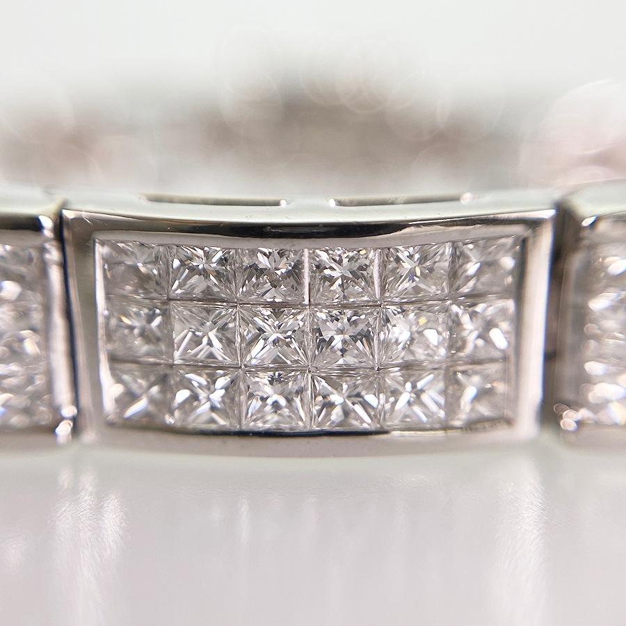 ブレスレット K18WG ダイヤモンド ss【中古】 ブレスレット K18WG ダイヤモンド ss【中古】