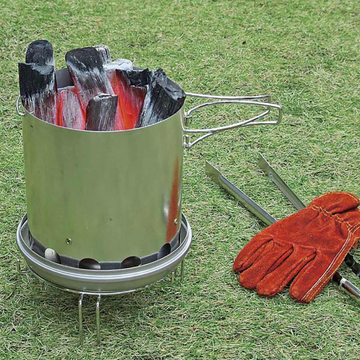大型火消しつぼ火起し器セット キャプテンスタッグ CAPTAIN STAG 火消し壺 火起し器 火起こし 火起し 火消し 火消しつぼ 大型 アウトドア キャンプ 火おこし 火けし 保管