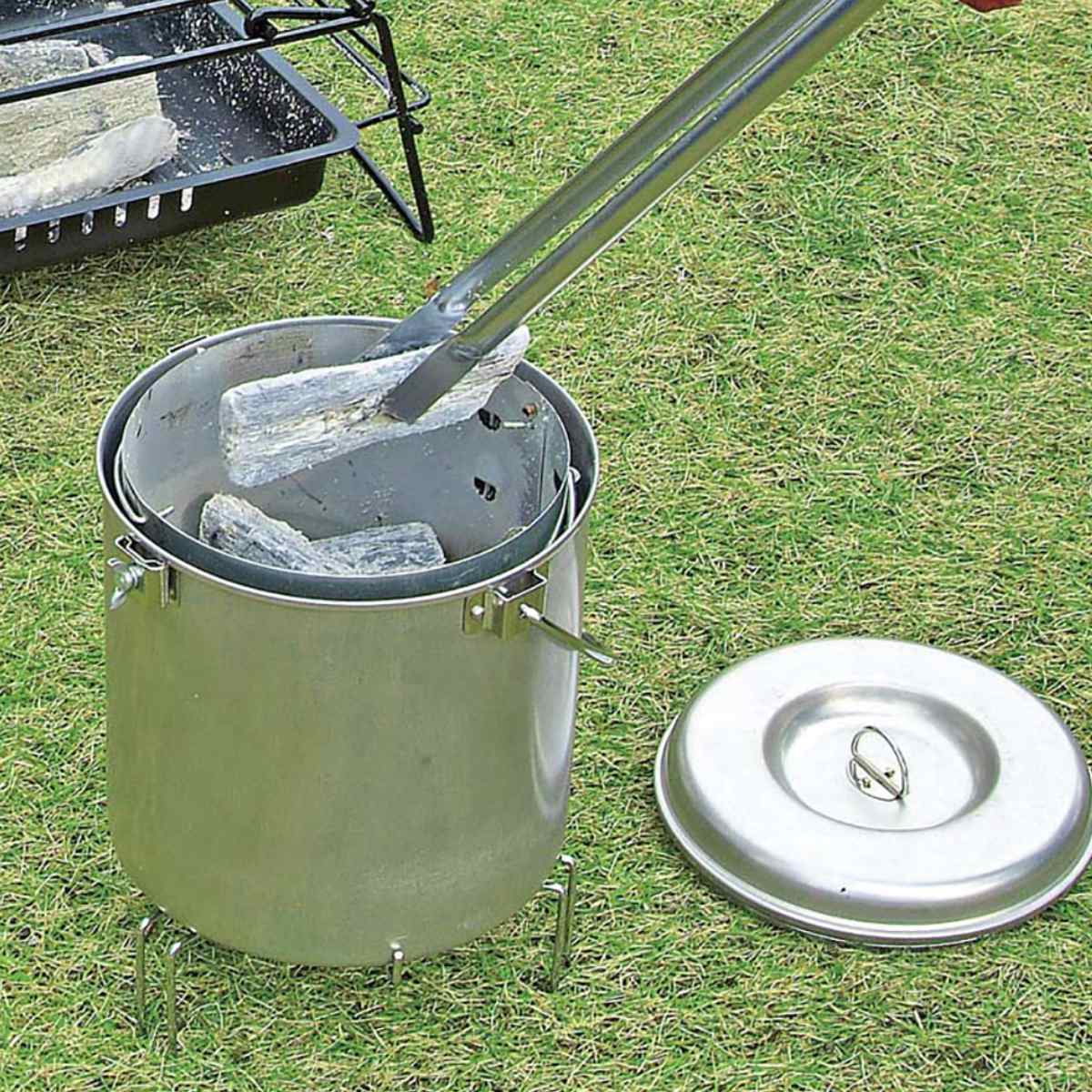 大型火消しつぼ火起し器セット キャプテンスタッグ CAPTAIN STAG 火消し壺 火起し器 火起こし 火起し 火消し 火消しつぼ 大型 アウトドア キャンプ 火おこし 火けし 保管