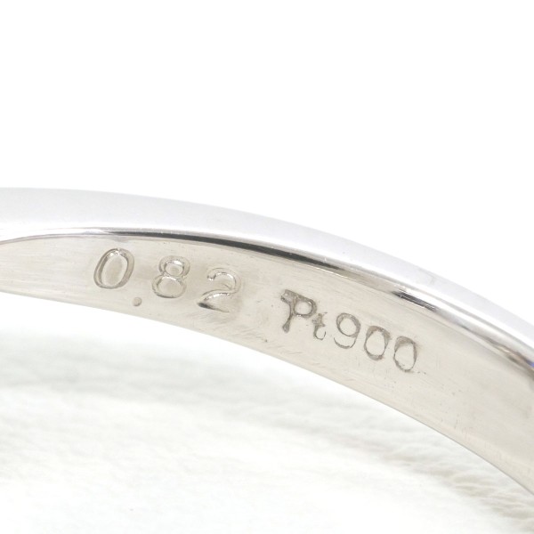 PT900 プラチナ リング 15号 サファイア 0.82 ダイヤ 0.31 ジュエリー 中古 PT900 プラチナ リング 15号 サファイア 0.82 ダイヤ 0.31 ジュエリー 中古