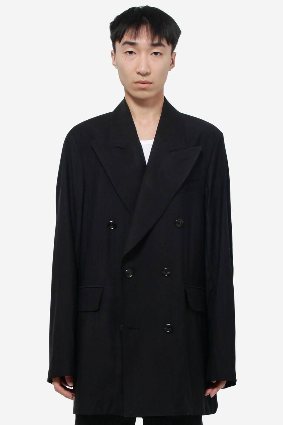 M4220SBF BLACK EXPERIENCED VISCOSE 春夏2025 ジャケット メンズ ia