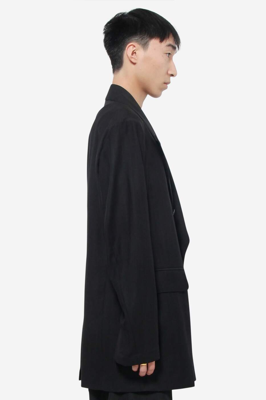 M4220SBF BLACK EXPERIENCED VISCOSE 春夏2025 ジャケット メンズ ia