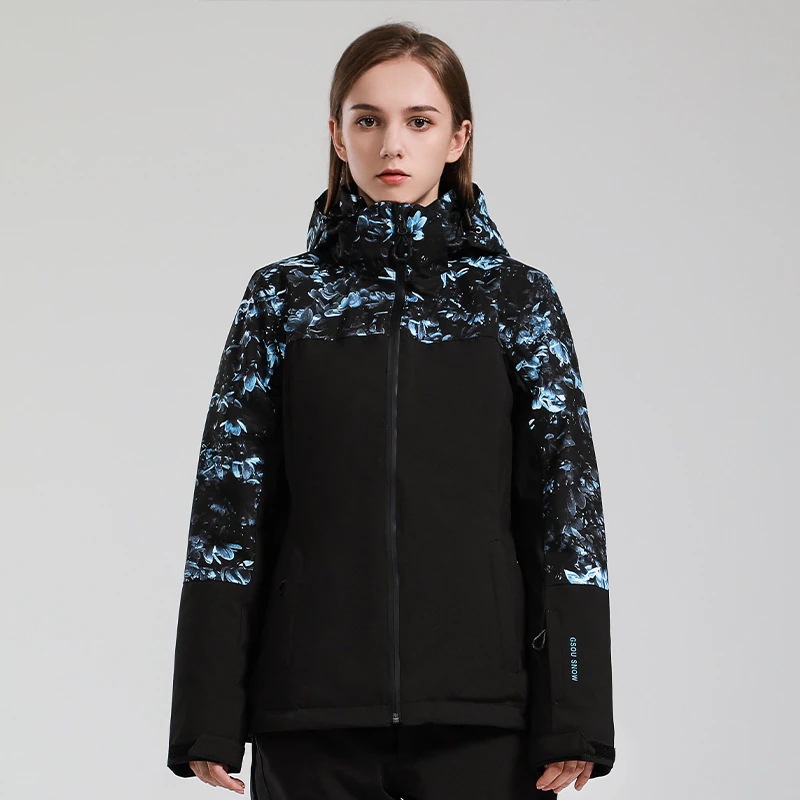 スノーボードウェア ジャケット 単品 レディース 花柄 フード付き 切り替え スノーウェア スキーウェア スノボ おしゃれ 防風防水防雪防寒保温通気 耐摩擦 韓国 Snowboardwear スノーボードウェア ジャケット 単品 レディース 花柄 フード付き 切り替え スノーウェア スキーウェア スノボ おしゃれ 防風防水防雪防寒保温通気 耐摩擦 韓国 Snowboardwear