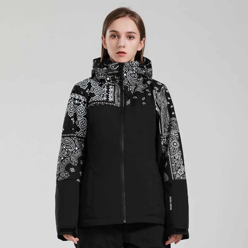スノーボードウェア ジャケット 単品 レディース 花柄 フード付き 切り替え スノーウェア スキーウェア スノボ おしゃれ 防風防水防雪防寒保温通気 耐摩擦 韓国 Snowboardwear スノーボードウェア ジャケット 単品 レディース 花柄 フード付き 切り替え スノーウェア スキーウェア スノボ おしゃれ 防風防水防雪防寒保温通気 耐摩擦 韓国 Snowboardwear
