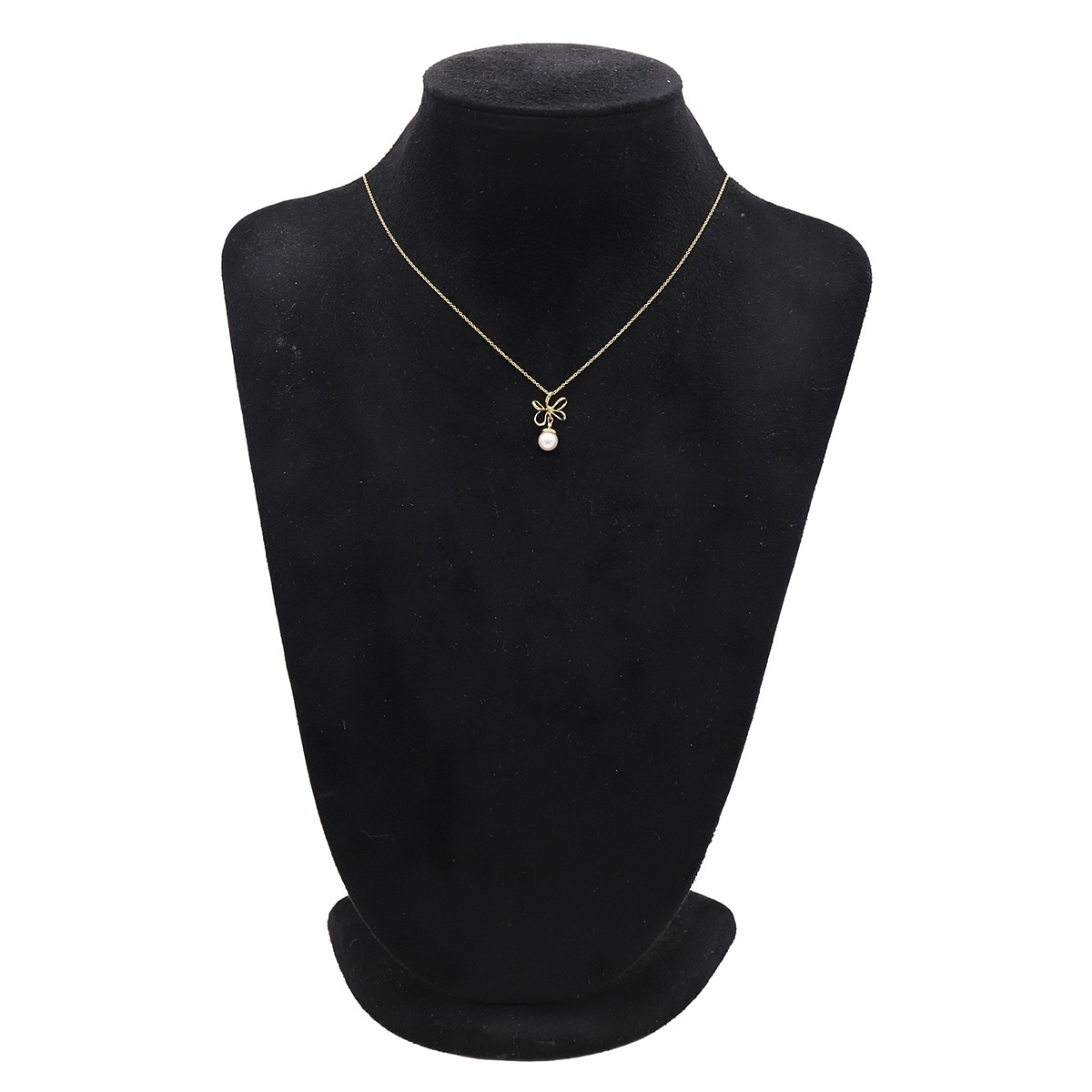 ティファニー Tiffany & Co ネックレス パール ペンダント K18YG パール イエローゴールド フラワーモチーフ 750YG 18金 【中古】