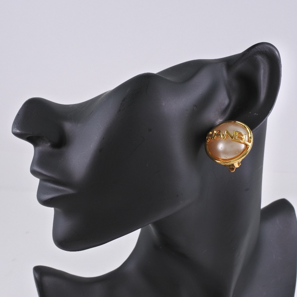 イヤリング 金メッキ フェイクパール 約22.6g レディース 中古品 イヤリング 金メッキ フェイクパール 約22.6g レディース 中古品