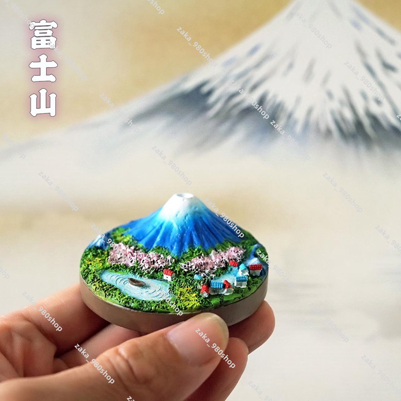 Qoo10] やまつみ 富士山 手描き 富士山 置物