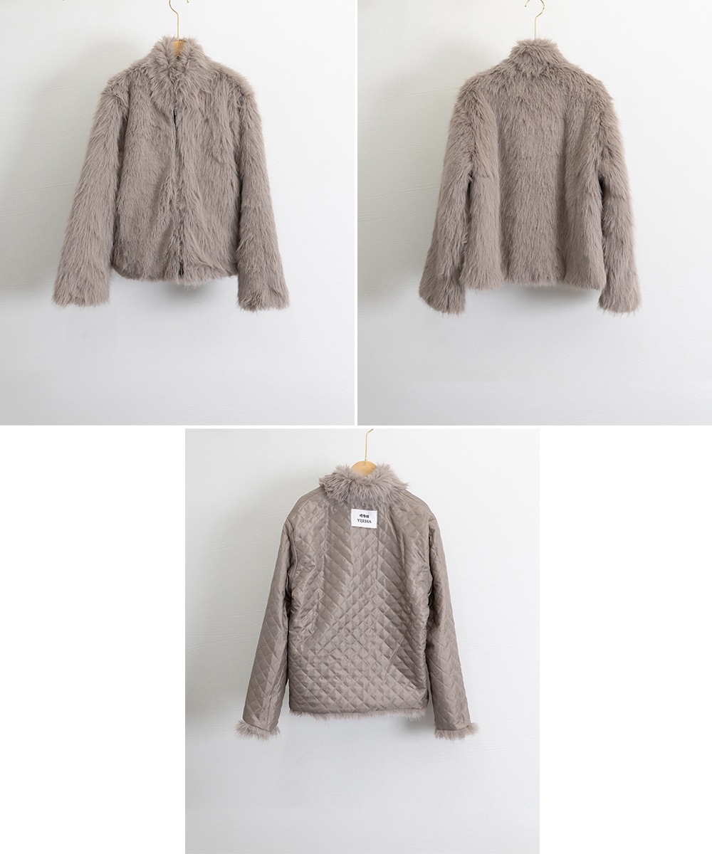 国内即納 フェイクファージャケット ファーコート冬 80XIAOJI-002