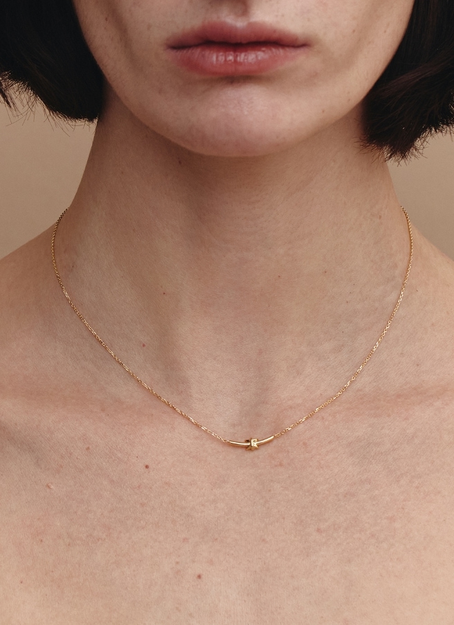 人気カラーの Aceh LOR] HYERES Silver ネックレス Necklace Smile Half (Y) アクセサリー