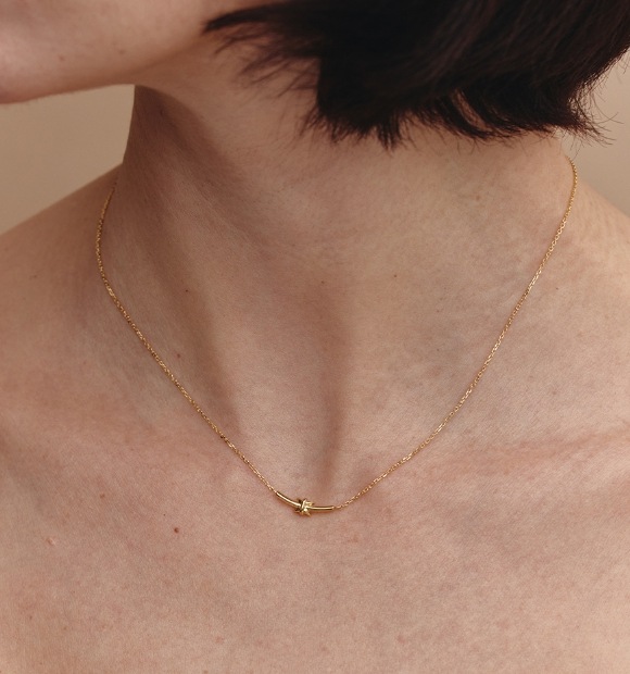 ◇HYERES LOR◇ Aceh Silver (Y) Half Smile Necklace HL5N43507 HYERES LOR] Aceh Silver (Y) Half Smile Necklace ネックレス