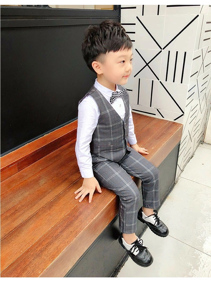 キッズ スーツ 男の子 子供服 3点セット ジャケット ズボン 長袖
