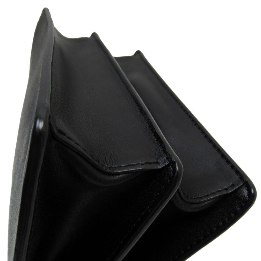 フェンディ FENDI ショルダーバッグ レザー ブラック シルバー レディース 8M0381-SR0 w0874a