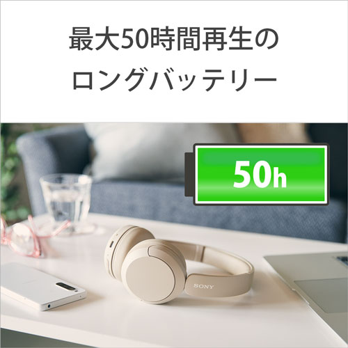 ソニー WH-CH520-LZ Bluetooth対応ダイナミック密閉型ヘッドホン(ブルー) WHCH520LZ