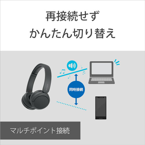 ソニー WH-CH520-LZ Bluetooth対応ダイナミック密閉型ヘッドホン(ブルー) WHCH520LZ