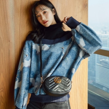 タートルネックプルオーバー トップス カジュアル 袖あり 長袖 タートルネック ワイド