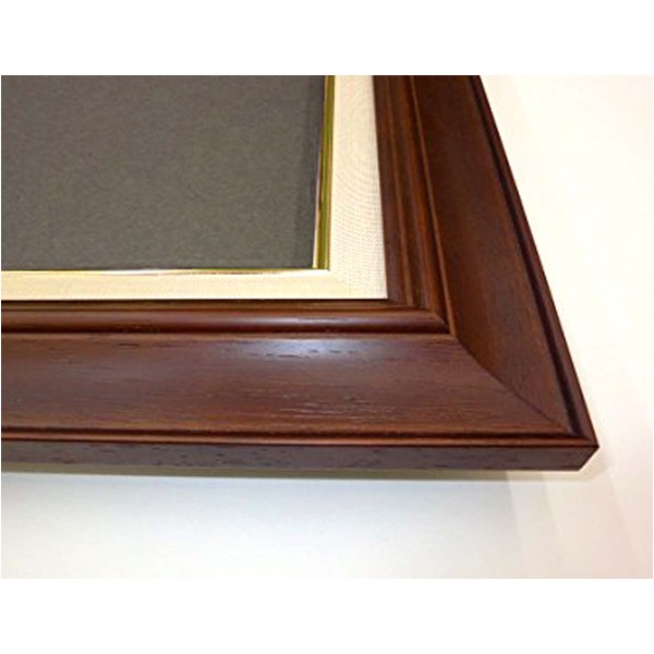 油額 ) 油絵額 キャンバス額 木製油絵額 茶色油絵額 F6号 410×318mm