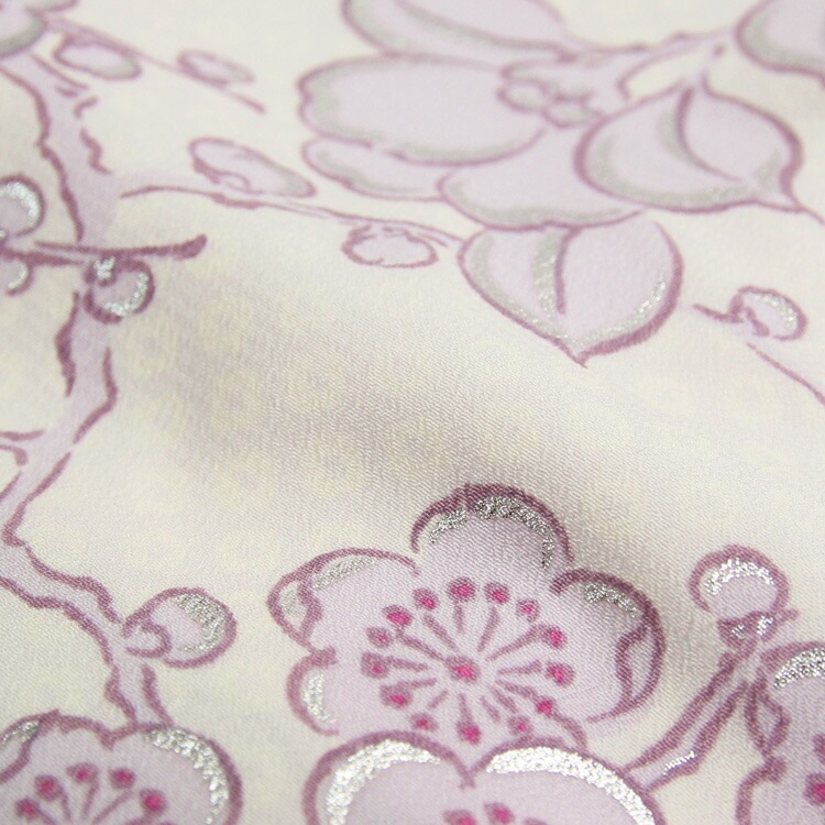 レンタル九重 日本製 お宮参り 女の子 着物 レンタル 薄ピンク地に薄紫の牡丹椿梅 お宮参り レンタル 衣装 祝着 初着 産着 レンタル衣装