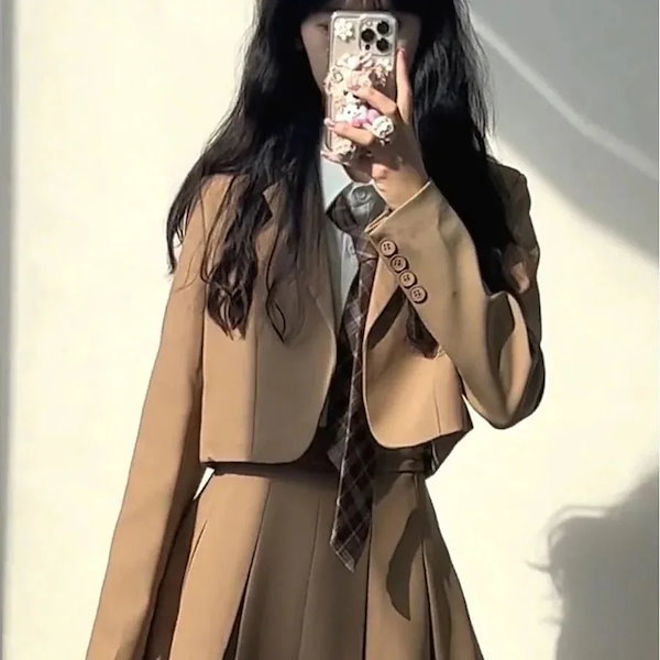 新品セット入学式制服✨ 楽天市場】女子高生 制服ブレザー5点セットフォーマルスーツ