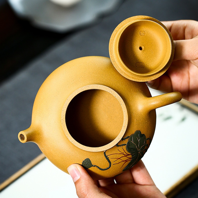 ティーポットセクション泥パープルクレイポット有名な手作りのロータスポンドポンドムーンフラワーオンラインストアエージェント ティーポットセクション泥パープルクレイポット有名な手作りのロータスポンドポンドムーンフラワーオンラインストアエージェント