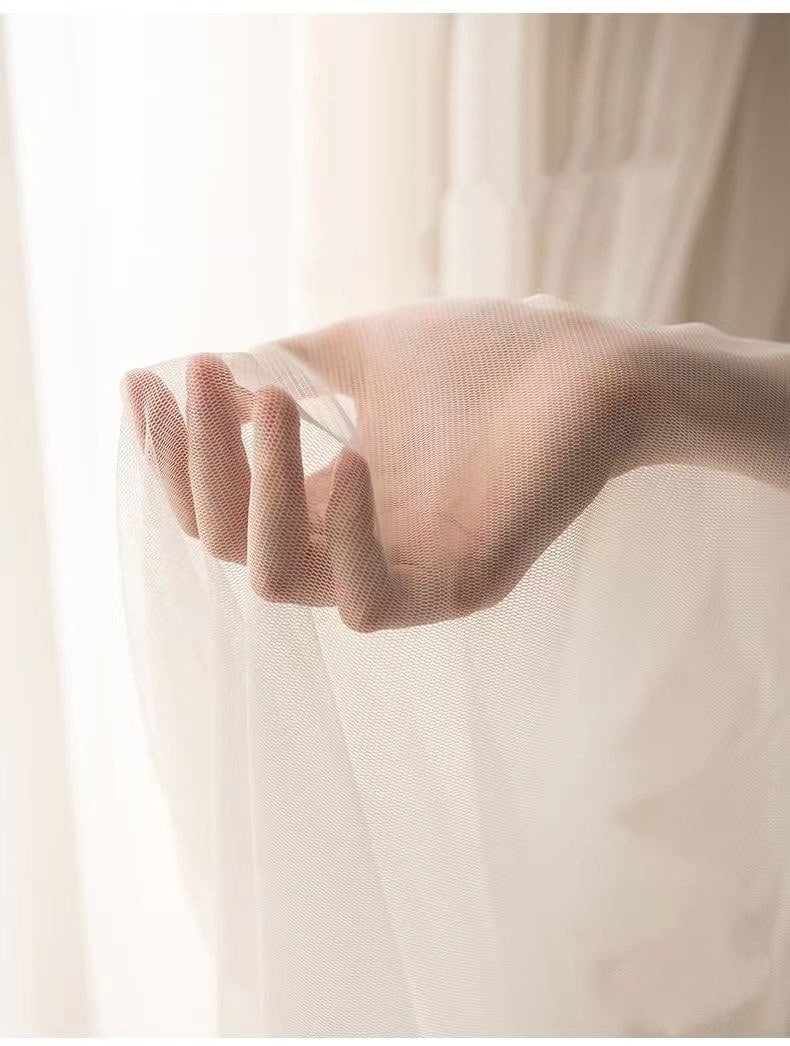 】選べる福袋 6色 省エネ無地 UVカット防音3 断熱 韓国ファッション レースカーテン 遮光カーテン+レース２枚組 【メガ割 遮光