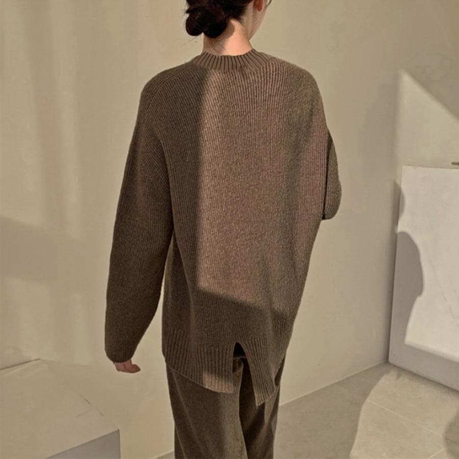 セットアップニット 秋冬 スリット 韓国