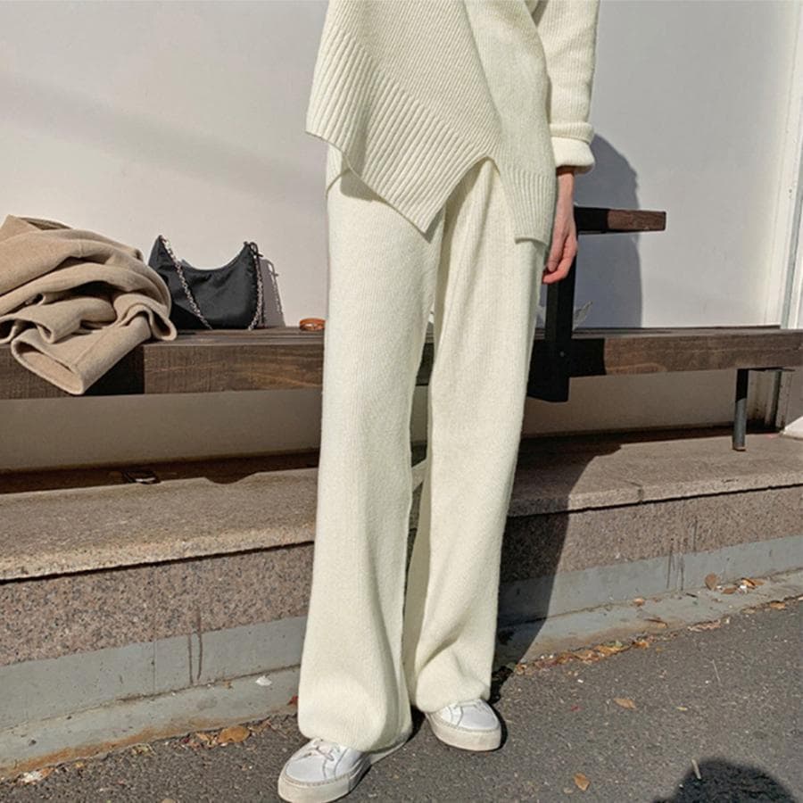 セットアップニット 秋冬 スリット 韓国