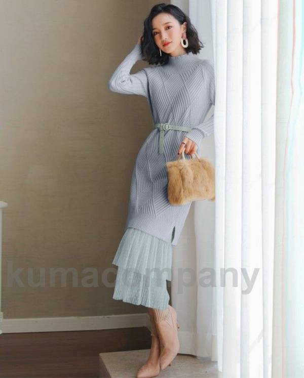 ワンピース セットアップ レディース スカート ニットワンピース タイト 長袖 ミモレ丈 リブニットワンピース ハイネック スタンドカラー 黒 きれいめ カジュアル お呼ばれ 韓国 ファッション おし ワンピース セットアップ レディース スカート ニットワンピース タイト 長袖 ミモレ丈 リブニットワンピース ハイネック スタンドカラー 黒 きれいめ カジュアル お呼ばれ 韓国 ファッション おし