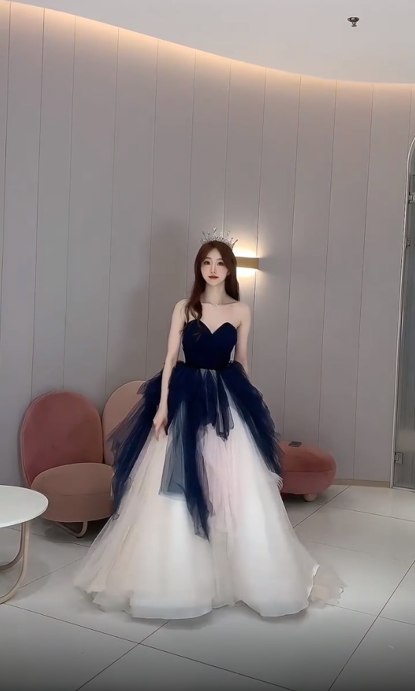 女性用宴会ホストイブニングドレス 2024年誕生日成人式セクシースリムエレガント気質 ウェディングドレス