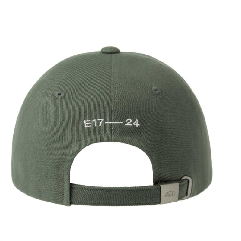 IMIS ハートワッペンボールキャップ-カーキ IMIS ハートワッペンボールキャップ-カーキ