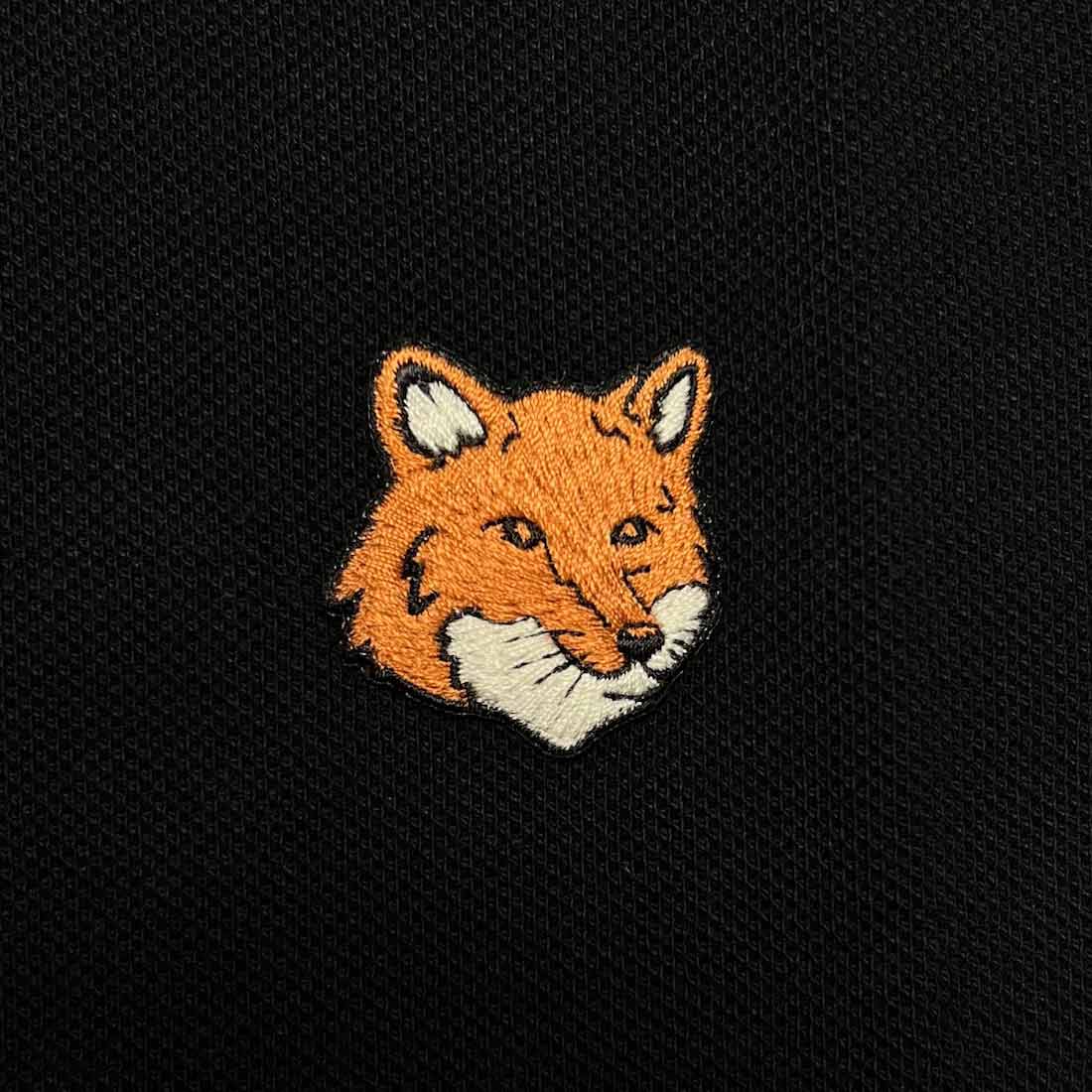 Maison Kitsune ポロシャツ フォックスヘッド レギュラー 半袖 ロゴ 刺繍 ワンポイント コットンピケ カジュアル メンズ PM00209KP0002_3