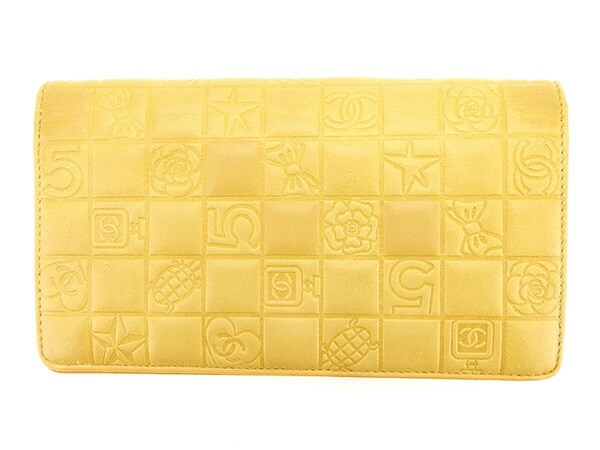 長財布 財布 ファスナー付き 長財布 アイコンシリーズ ココマーク ベージュ シルバー 中古
