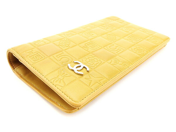 長財布 財布 ファスナー付き 長財布 アイコンシリーズ ココマーク ベージュ シルバー 中古