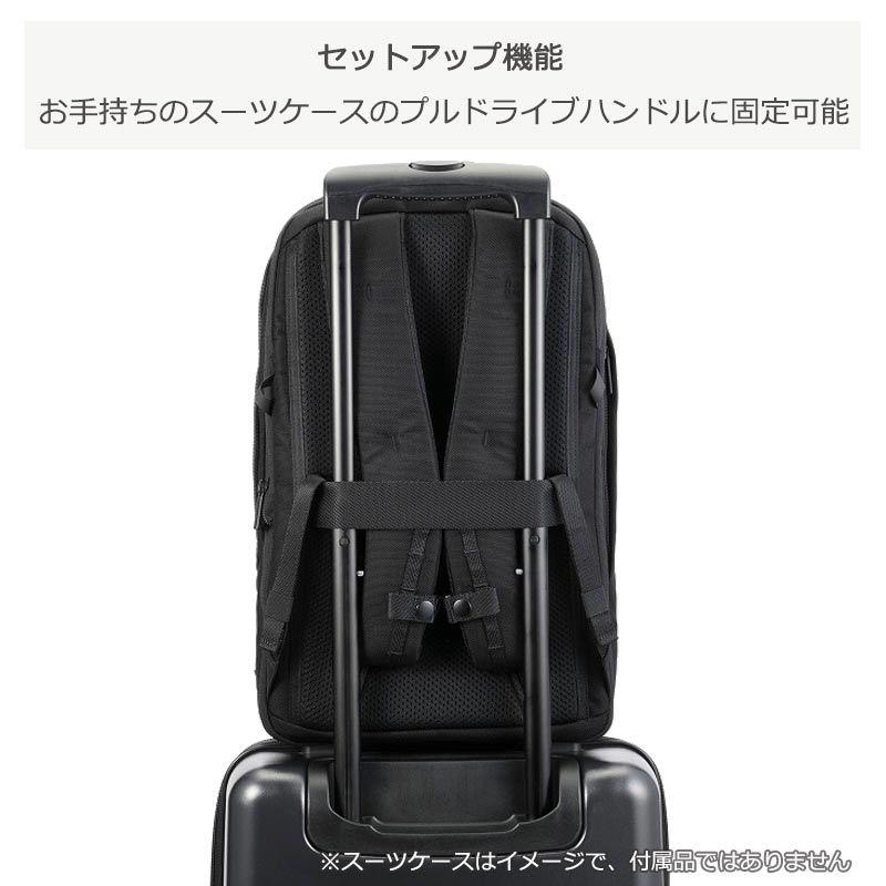 ラグレンティス 68322 バックパック ビジネスリュック 約19L リュック ビジネスバッグ エキスパンダブル A4収納 14.0インチPC収納対応 2気室