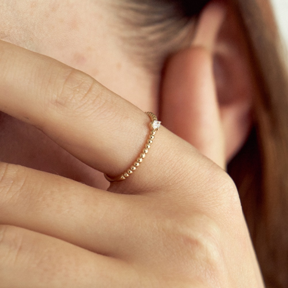 LUNNE 14k ペアーカットダイヤモンドソリティアリング K14ゴールド LCR05 LUNNE 14k ペアーカットダイヤモンドソリティアリング K14ゴールド LCR05