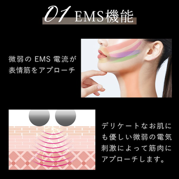美品ニップラックス　EMS美顔ローラーミニ QRELLE　クレル NIPLUX公式店】QRELLE│EMS×振動の美顔ローラー│表情筋に