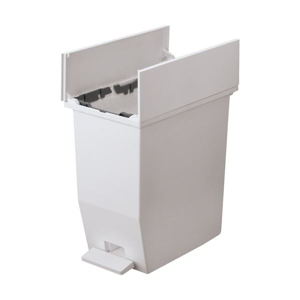 （まとめ）リス 棚下で使えるペダルダストボックス 35L グレー GPRB047 1台[x3]