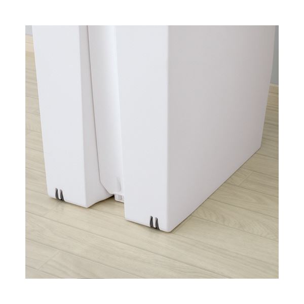 （まとめ）リス 棚下で使えるペダルダストボックス 35L グレー GPRB047 1台[x3]