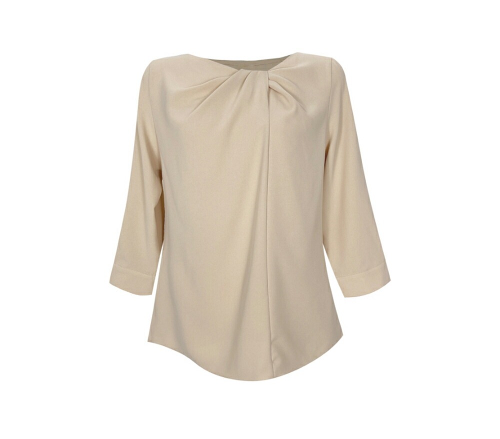 [メガ割りSALE]ツイストネックシフォンブラウス・p586901