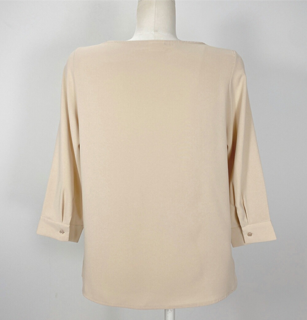 [メガ割りSALE]ツイストネックシフォンブラウス・p586901