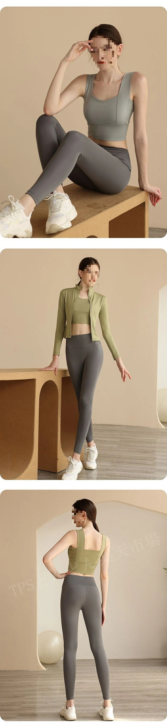 レディース スポーツウェア ヨガウェア 上下セット おしゃれ 3点セット スポーツ ウェア 伸縮性 吸汗速乾 ヨガ ランニング ジム ホットヨガ ジョガーパンツ トレーニング ランニング パッド入り