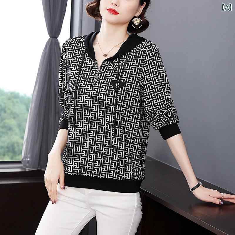 レディース パーカー トップス カジュアル 快適 マザーズ 普段着 婦人服 秋服 女性 多目的 フード付き スウェットシャツ 秋冬 女性用 フード付き 小さい シャツ