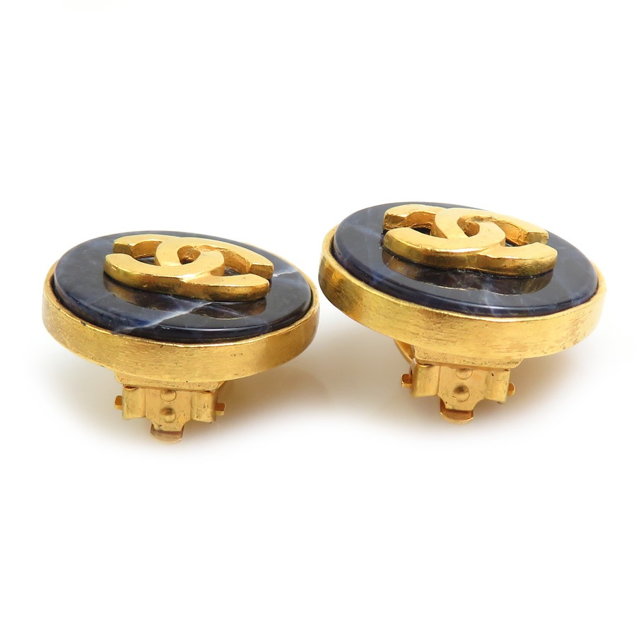 シャネル CHANEL イヤリング ココマーク メタル/ストーン ゴールド/ネイビー レディース e60464a シャネル CHANEL イヤリング ココマーク メタル/ストーン ゴールド/ネイビー レディース e60464a