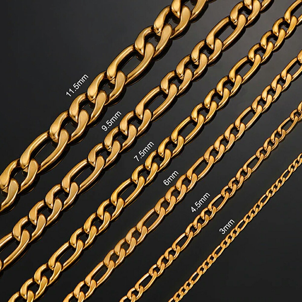 9.5mm ゴールドフィガロチェーン ステンレス 鎖 クサリ 単品 ネックレス 金色 アクセサリー 部品 金具 シンプル 定番 喜平 プレゼント 男性 女性 長い 短い stc00-00112xx 9.5mm ゴールドフィガロチェーン ステンレス 鎖 クサリ 単品 ネックレス 金色 アクセサリー 部品 金具 シンプル 定番 喜平 プレゼント 男性 女性 長い 短い stc00-00112xx