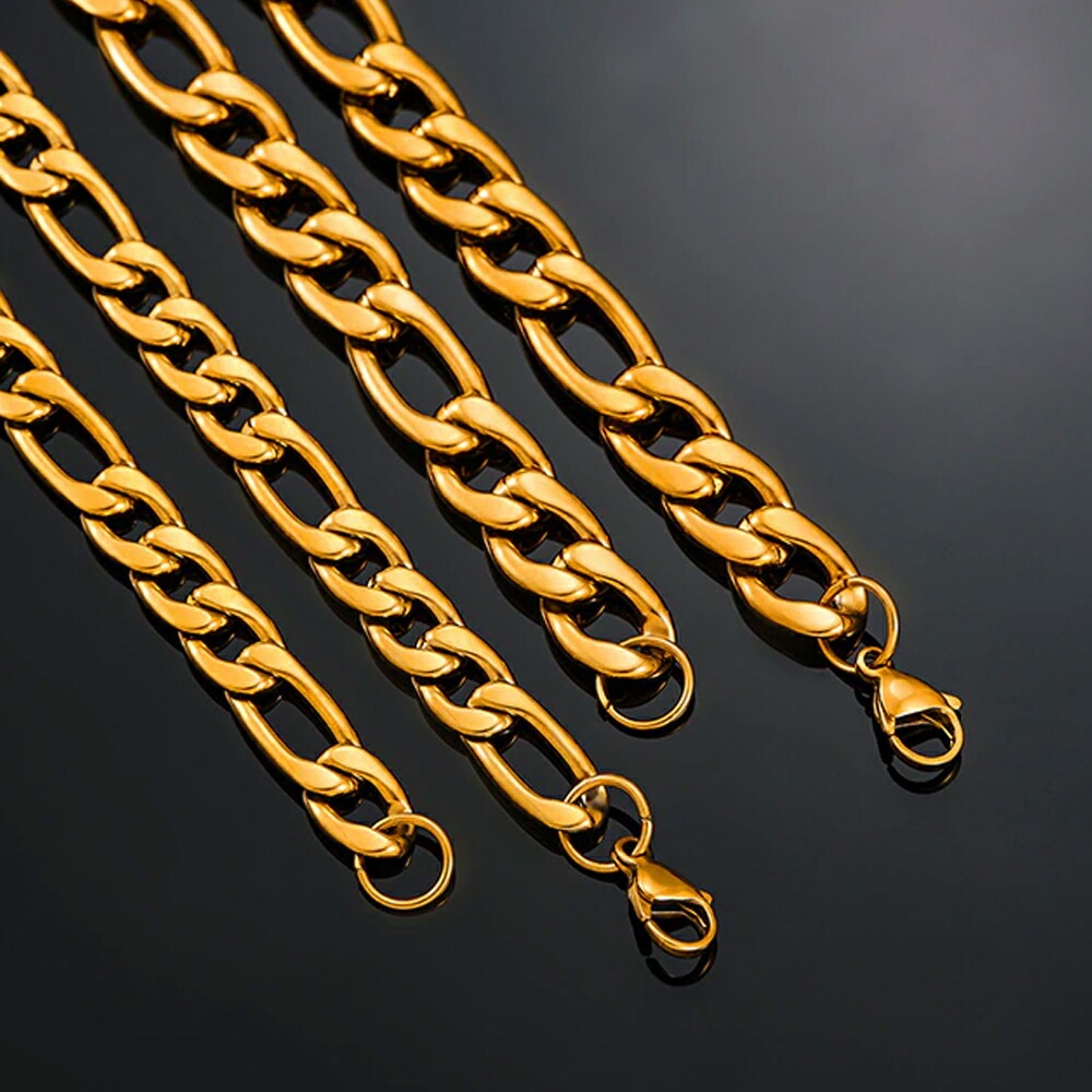 9.5mm ゴールドフィガロチェーン ステンレス 鎖 クサリ 単品 ネックレス 金色 アクセサリー 部品 金具 シンプル 定番 喜平 プレゼント 男性 女性 長い 短い stc00-00112xx 9.5mm ゴールドフィガロチェーン ステンレス 鎖 クサリ 単品 ネックレス 金色 アクセサリー 部品 金具 シンプル 定番 喜平 プレゼント 男性 女性 長い 短い stc00-00112xx