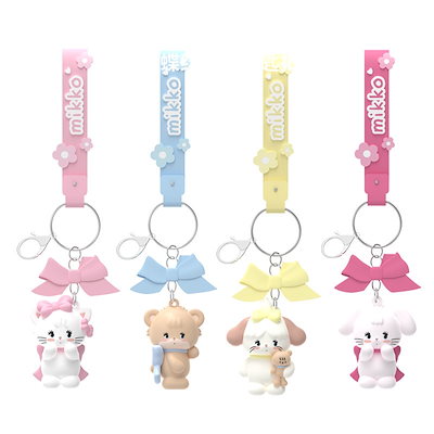 mikko ぬいぐるみ、ストラップセット ✿ MIKKO X Sheep Puffコラボぬいぐるみストラップ 本体かわいい