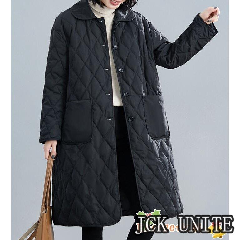 超目玉新品 コート アウター ロングコート レディース 中綿コート 防寒コート 長袖 無地 体型カバー 裏起毛 大きいサイズ ゆったり 着痩せ 秋 冬 暖かい 30代 40代 50代