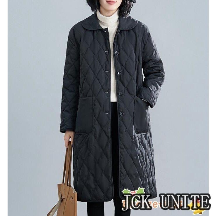 超目玉新品 コート アウター ロングコート レディース 中綿コート 防寒コート 長袖 無地 体型カバー 裏起毛 大きいサイズ ゆったり 着痩せ 秋 冬 暖かい 30代 40代 50代