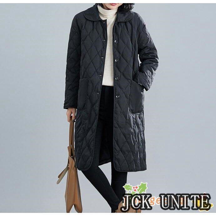 超目玉新品 コート アウター ロングコート レディース 中綿コート 防寒コート 長袖 無地 体型カバー 裏起毛 大きいサイズ ゆったり 着痩せ 秋 冬 暖かい 30代 40代 50代