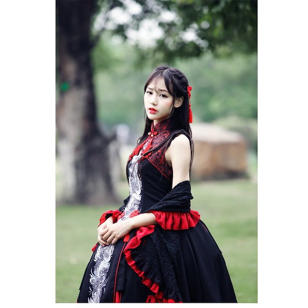 ゴスロリ ロリータファッション チャイナドレス lolita ロリータ服